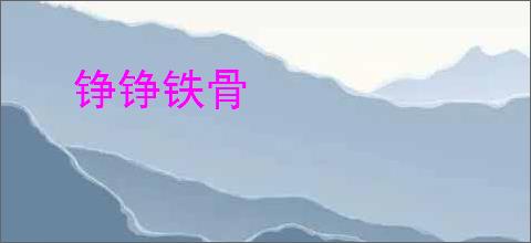 铮铮铁骨