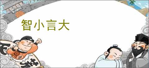 智小言大